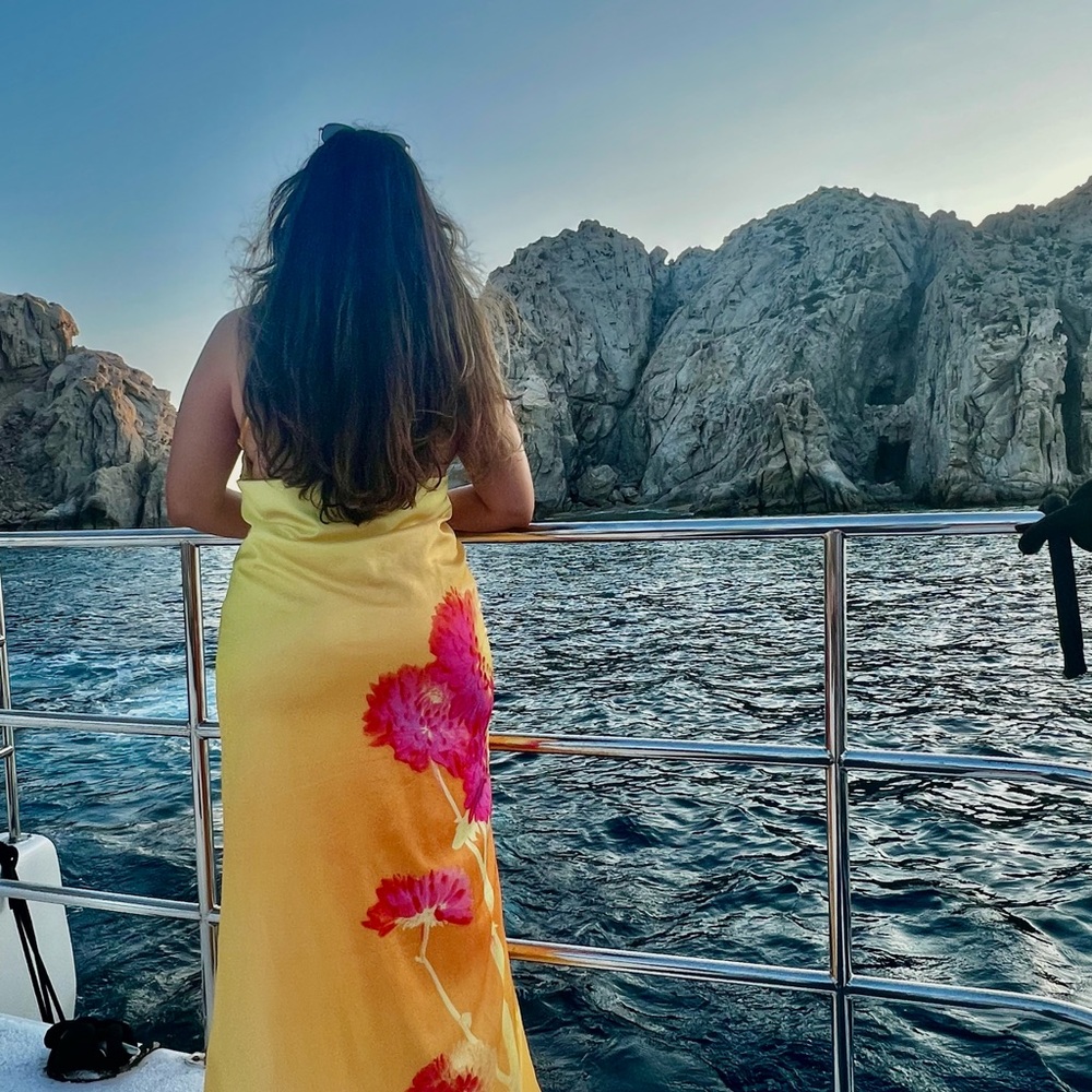 Peppermayo Yellow and Pink Backless Dress - Picture 4 of 4